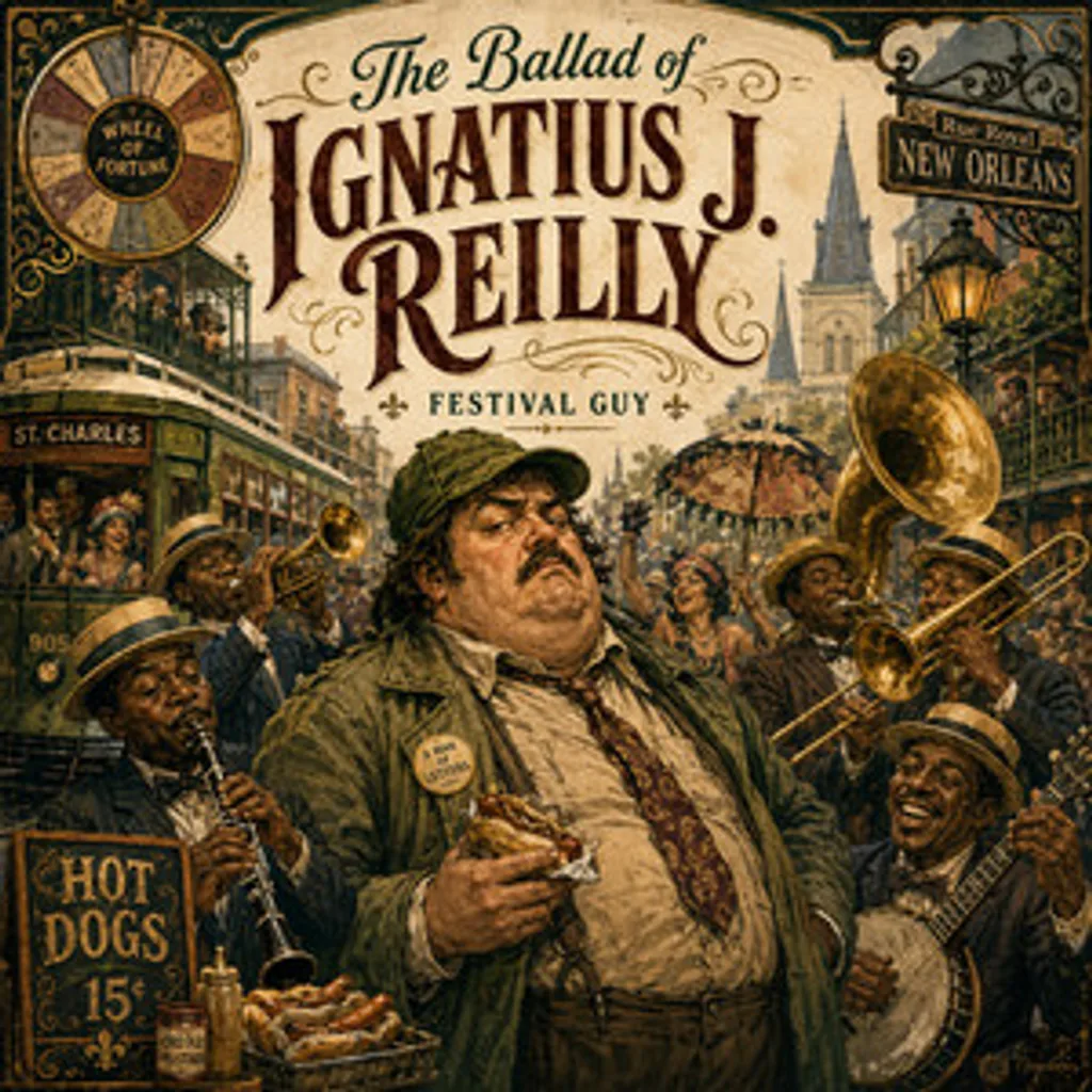 Cover artwork for The Ballad of Ignatius J. Reilly by Festival Guy