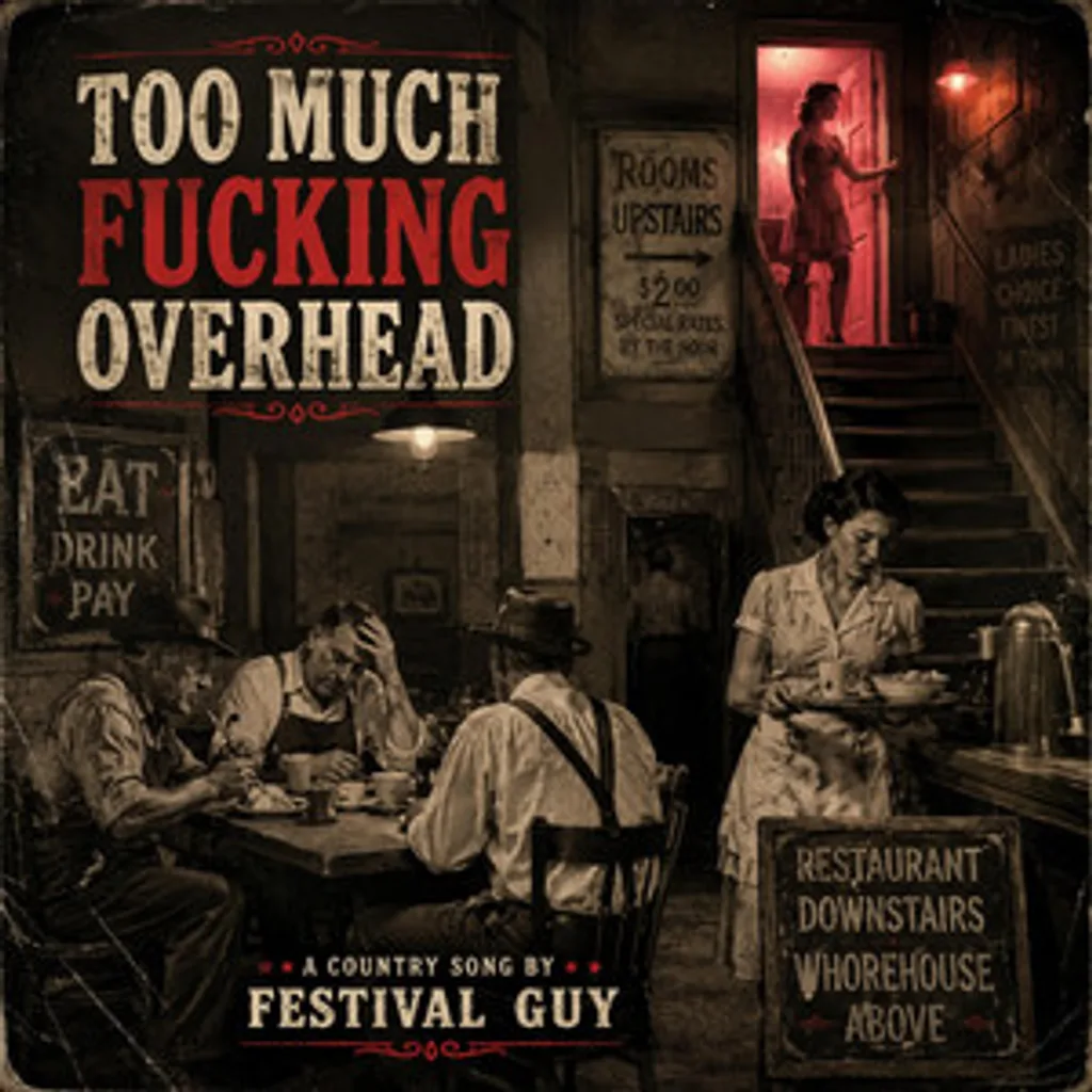 Cover artwork for Too Much Fucking Overhead by Festival Guy